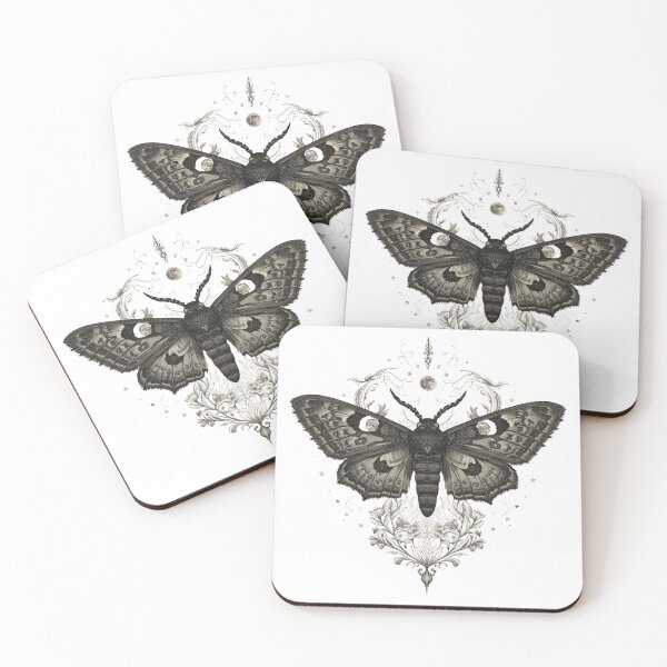 Item preview, Nocturnal Moth Vintage Illustration designed and sold by ChicTrendz.