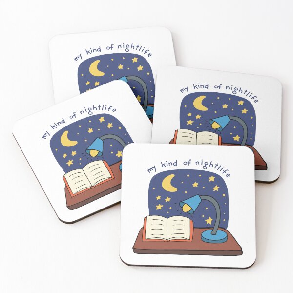 Item preview, My Kind Of Nightlife | Bookish | Funny | Cute designed and sold by The Turquoise Brush.