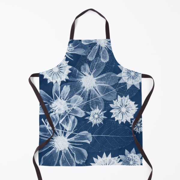 Item preview, Transparent Leaf Skeleton Blue Botanical Art designed and sold by Elżbieta Kaps.