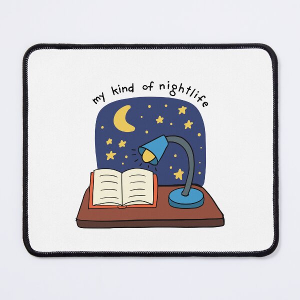 Item preview, My Kind Of Nightlife | Bookish | Funny | Cute designed and sold by The Turquoise Brush.