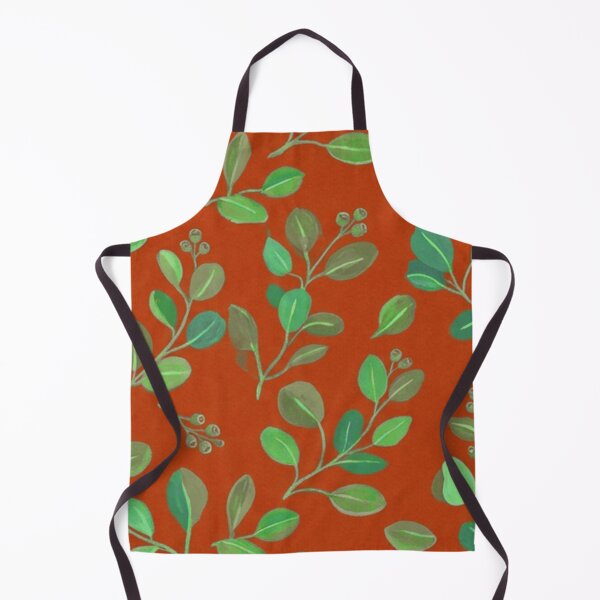 Item preview, Retro Green Leaf Botanical Pattern designed and sold by SassyArtistry.