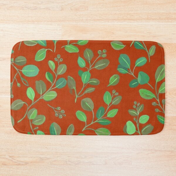 Item preview, Retro Green Leaf Botanical Pattern designed and sold by SassyArtistry.