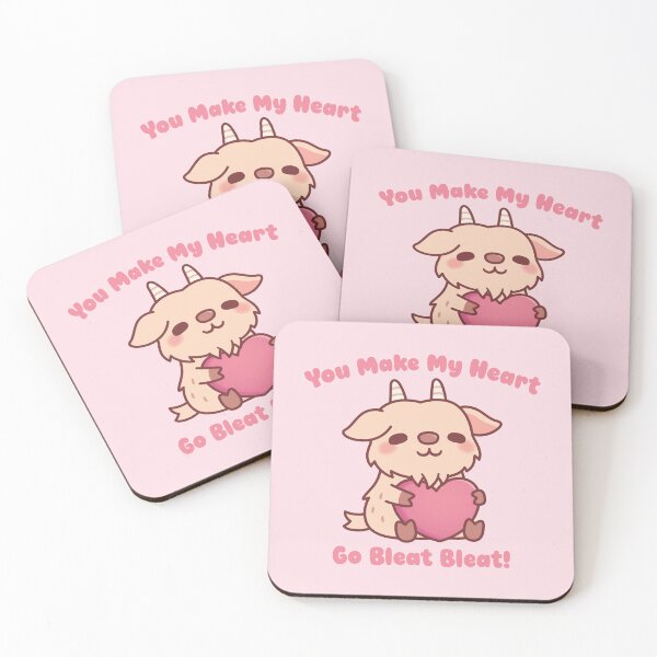 Item preview, Cute Goat You Make My Heart Go Bleat Bleat designed and sold by rustydoodle.