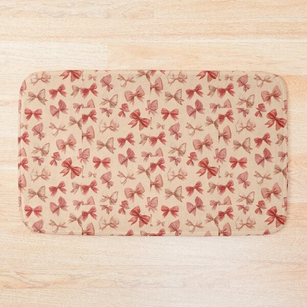 Item preview, Terracotta Bow Pattern - Peach Pink Satin Bow Motif designed and sold by SatinPosterCo.