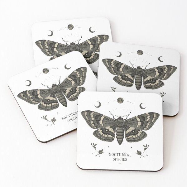 Item preview, Natural History Moth Victorian Plate designed and sold by ChicTrendz.