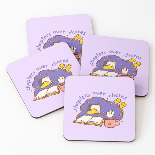 Item preview, Chapters Over Chores | Bookish | Funny | Cute designed and sold by The Turquoise Brush.
