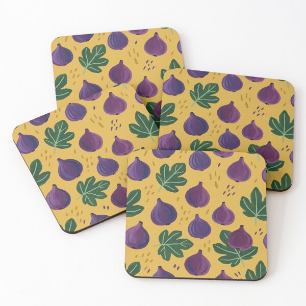 Item preview, Retro Purple Fig Fruit Pattern designed and sold by SassyArtistry.