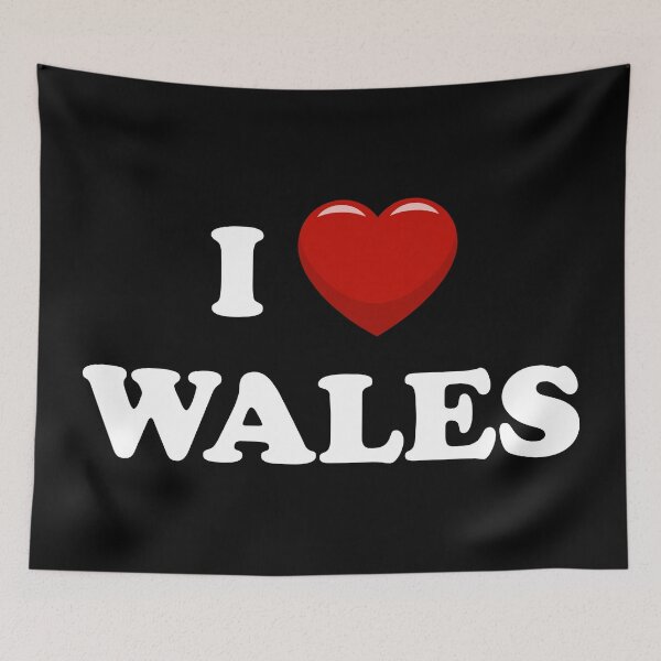 Item preview, I Love Wales / I Heart Wales (White text with red heart) designed and sold by STUDIO-72.