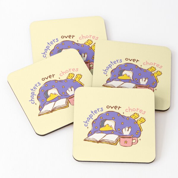 Item preview, Chapters Over Chores | Bookish | Funny | Cute designed and sold by The Turquoise Brush.