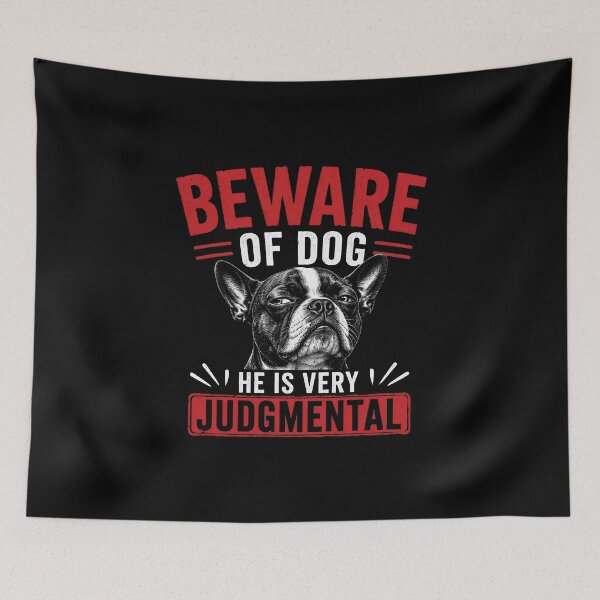 Item preview, Beware Of Dog He Is Very Judgmental designed and sold by PurfectPredator.