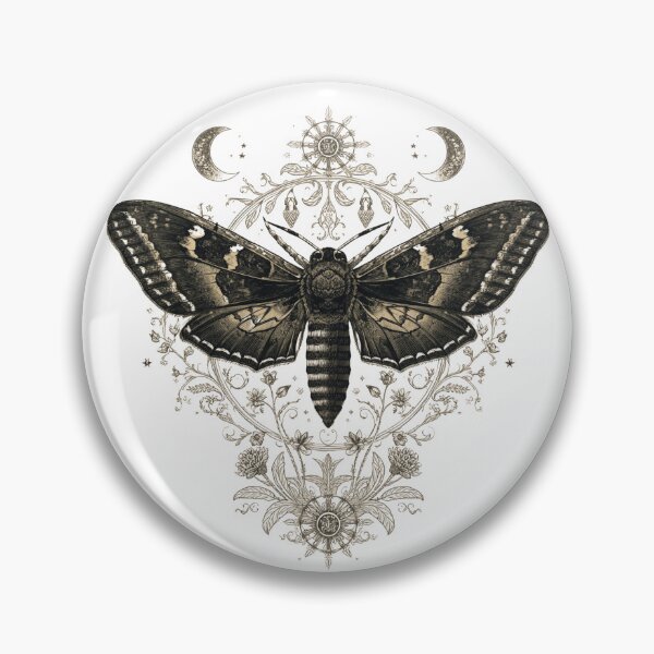 Item preview, Death’s-Head Moth Gothic Entomology designed and sold by ChicTrendz.