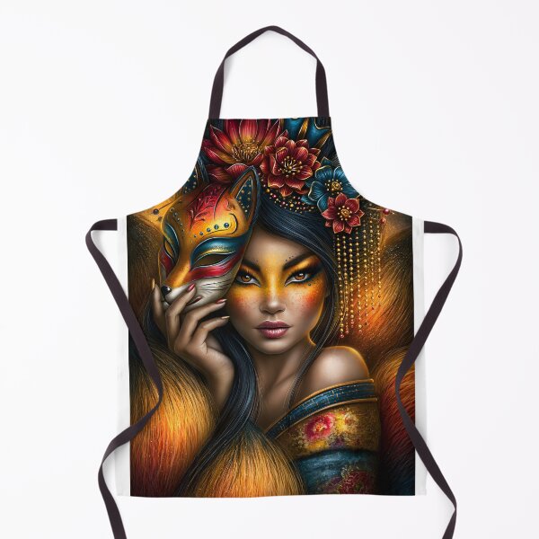 Item preview, Majestic Portrait of a Woman with a Fox Mask designed and sold by Artessie.