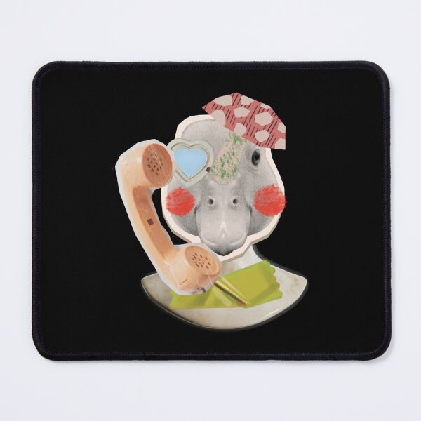 Item preview, Duck Call Surreal Mushroom Telephone Collage Art designed and sold by Themarbleedit.