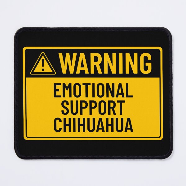 Item preview, Warning: Emotional Support Chihuahua designed and sold by mr-k-store.