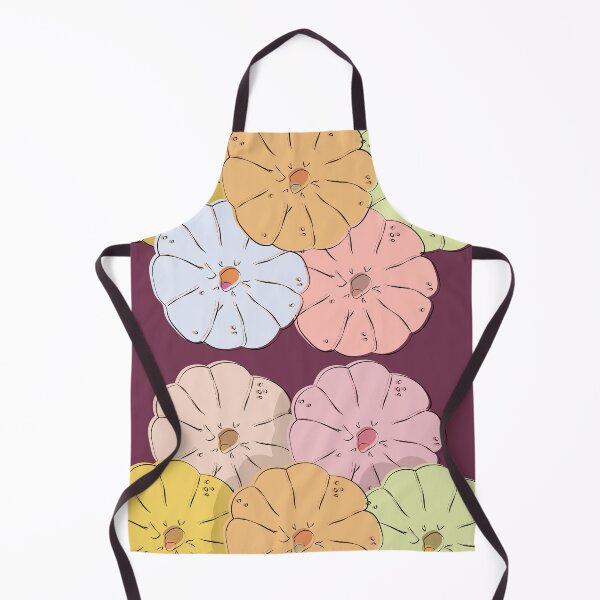 Item preview, Pastel Pumpkin Cluster Illustration - Colorful Cute Autumn Gourd Art designed and sold by Caterina@.