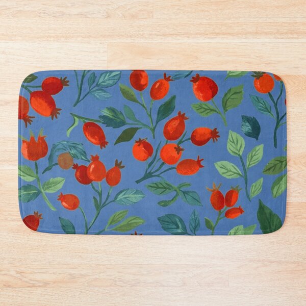 Item preview, Watercolor Rose Hip Botanical Pattern designed and sold by SassyArtistry.