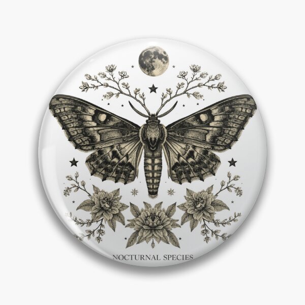 Item preview, Moth Lover Victorian Naturalist Illustration designed and sold by ChicTrendz.
