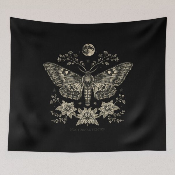 Item preview, Moth Lover Victorian Naturalist Illustration designed and sold by ChicTrendz.
