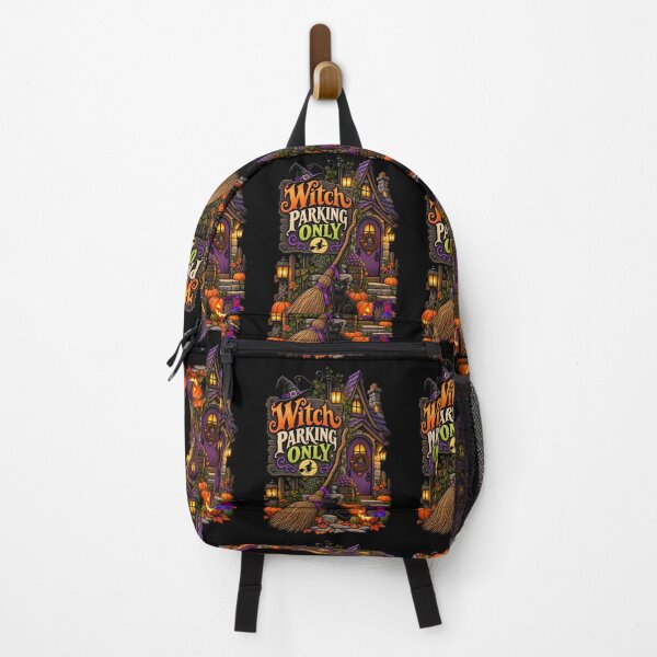 Item preview, Witch Parking Only – Funny Witch Broom Halloween Cottage Design designed and sold by RockitBaby.