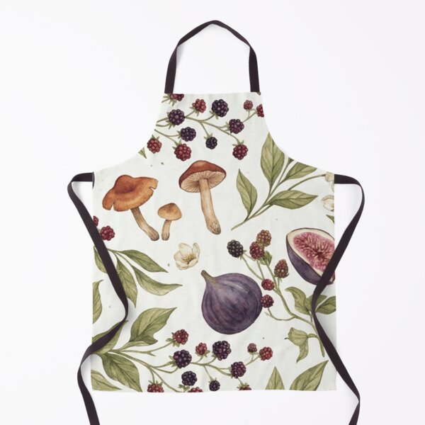 Item preview, Watercolor Fig Woodland Botanical Pattern designed and sold by SassyArtistry.