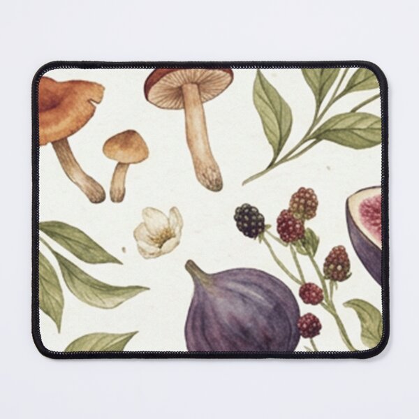 Item preview, Watercolor Fig Woodland Botanical Pattern designed and sold by SassyArtistry.