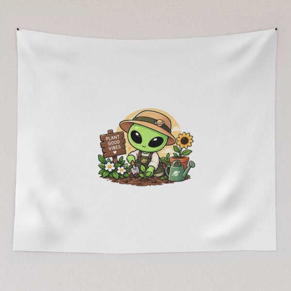 Item preview, Alien Gardener | Plant Good Vibes designed and sold by fedetrev.