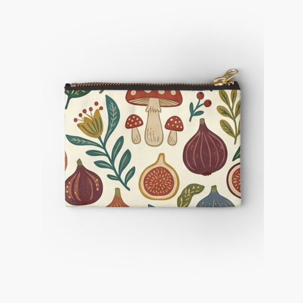 Item preview, Retro Fig and Mushroom Pattern designed and sold by SassyArtistry.