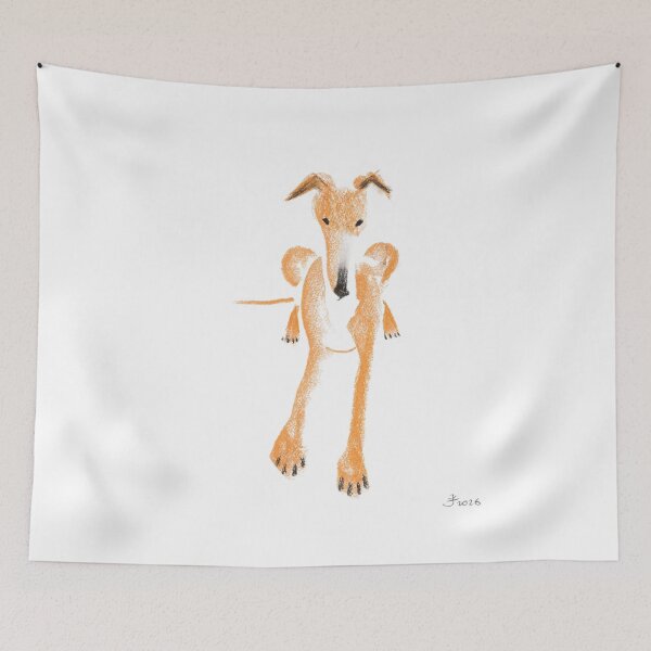 Item preview, Grey but orange (greyhound) designed and sold by zatiak.