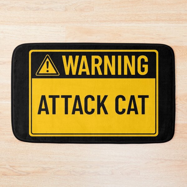 Item preview, Warning: Attack Cat designed and sold by mr-k-store.