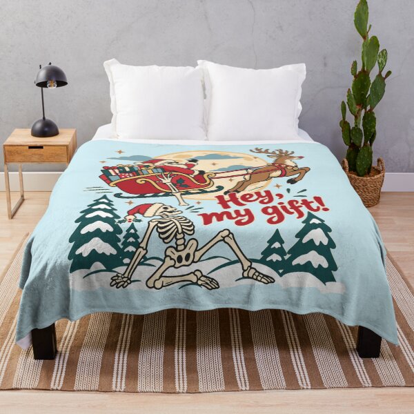 Item preview, Funny Christmas Skeleton Santa Sleigh Reindeer Present Reach designed and sold by ALCOSHIRTS OFFICIAL.