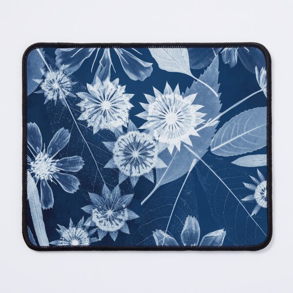 Item preview, Deep Prussian Blue Cyanotype Floral Magic designed and sold by Elżbieta Kaps.