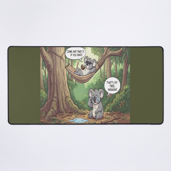 Item preview, Funny Koala Hammock Tree Drama Cartoon Humor Art designed and sold by AfresStudio.