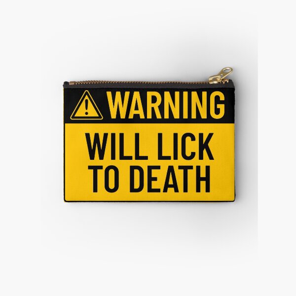Item preview, Warning: Will Lick To Death designed and sold by mr-k-store.