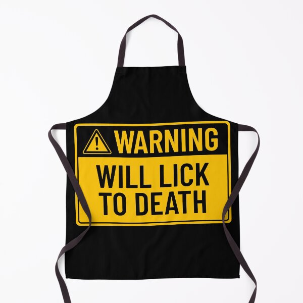 Item preview, Warning: Will Lick To Death designed and sold by mr-k-store.