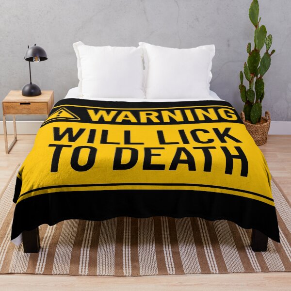 Item preview, Warning: Will Lick To Death designed and sold by mr-k-store.
