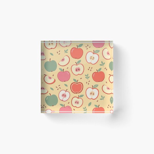 Item preview, Retro Colorful Apple Fruit Pattern designed and sold by SassyArtistry.