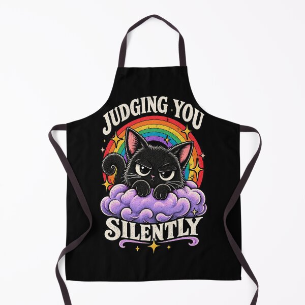 Item preview, Judging You Silently Black Cat designed and sold by RatherCreative.