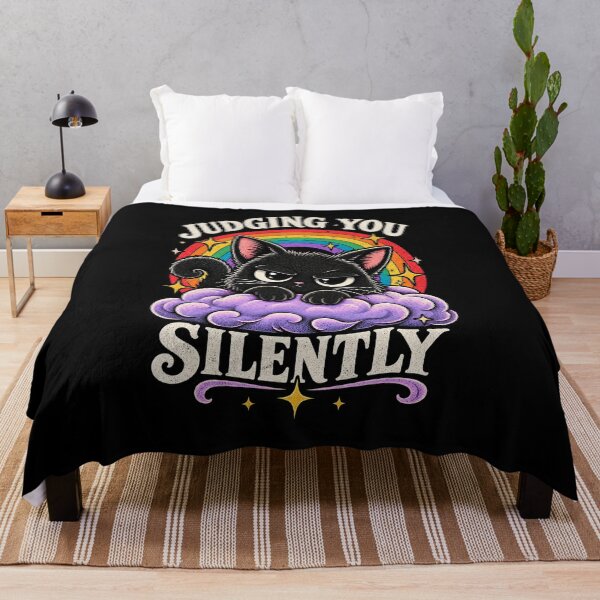 Item preview, Judging You Silently Black Cat designed and sold by RatherCreative.
