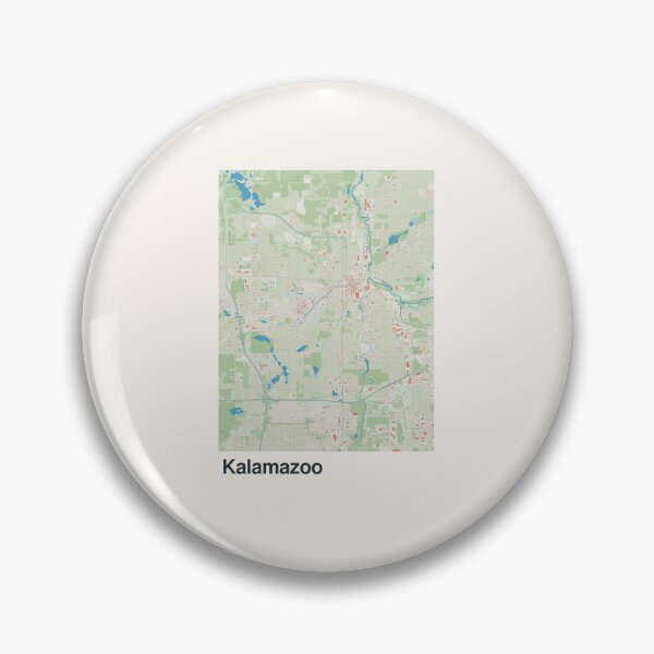 Item preview, Kalamazoo Minimalistic Map Art designed and sold by MapsNerd.
