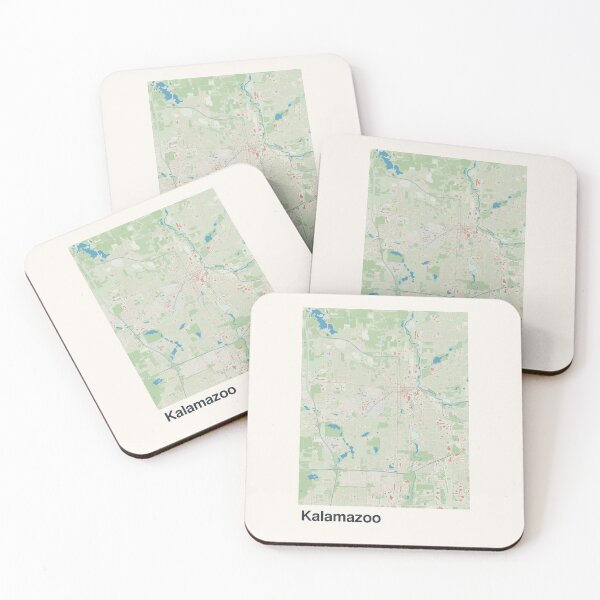 Item preview, Kalamazoo Minimalistic Map Art designed and sold by MapsNerd.