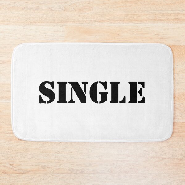 Item preview, SINGLE Bold Stencil Text Design Minimalist Single Status Quote designed and sold by HYPNK.