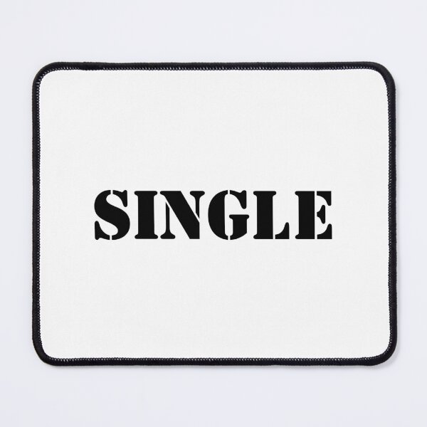 Item preview, SINGLE Bold Stencil Text Design Minimalist Single Status Quote designed and sold by HYPNK.
