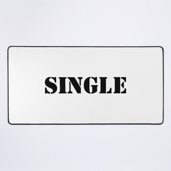 Item preview, SINGLE Bold Stencil Text Design Minimalist Single Status Quote designed and sold by HYPNK.