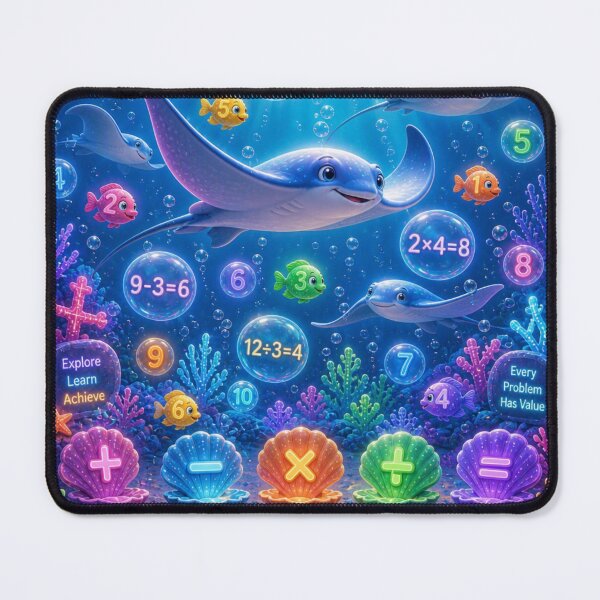 Item preview, Cute Stingrays Underwater Math Adventure T-Shirt or Decor designed and sold by soin10s-designs.