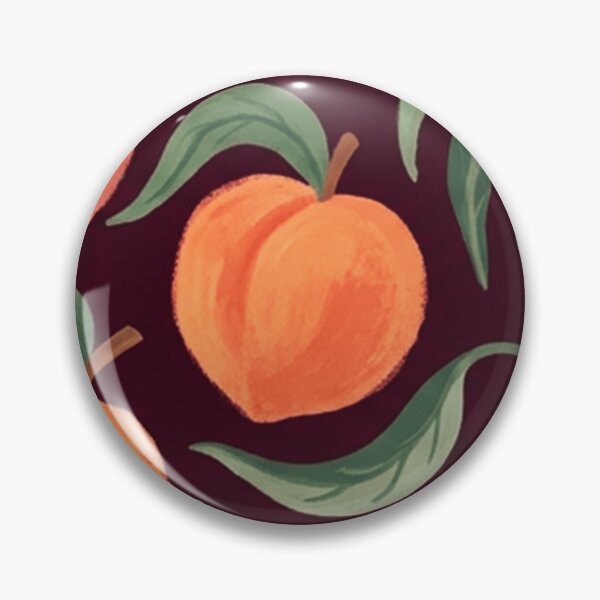 Item preview, Retro Peach Fruit Pattern designed and sold by SassyArtistry.
