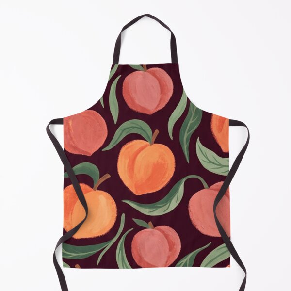 Item preview, Retro Peach Fruit Pattern designed and sold by SassyArtistry.