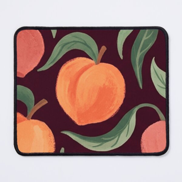 Item preview, Retro Peach Fruit Pattern designed and sold by SassyArtistry.