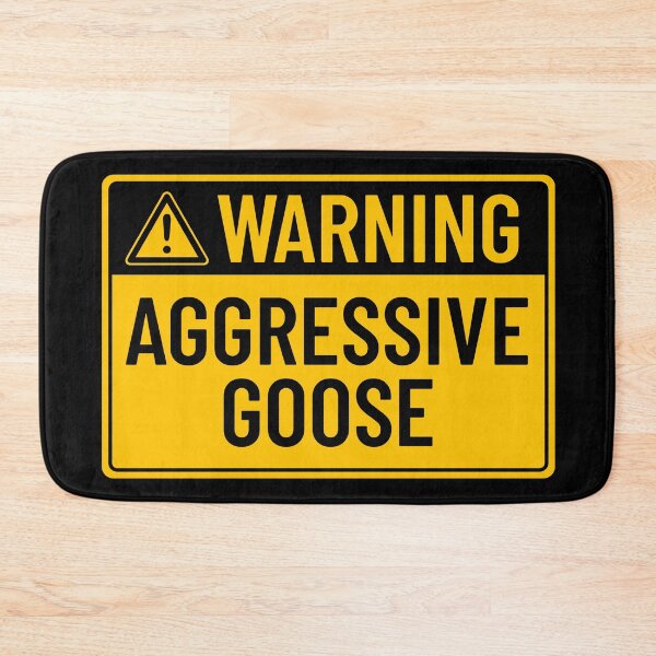 Item preview, Warning: Aggressive Goose designed and sold by mr-k-store.