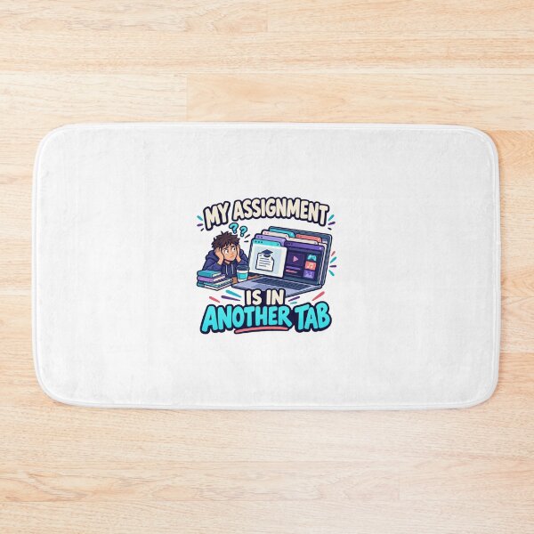 Item preview, My Assignment Is in Another Tab – Funny College Student T-Shirt designed and sold by Print-Mingle01.