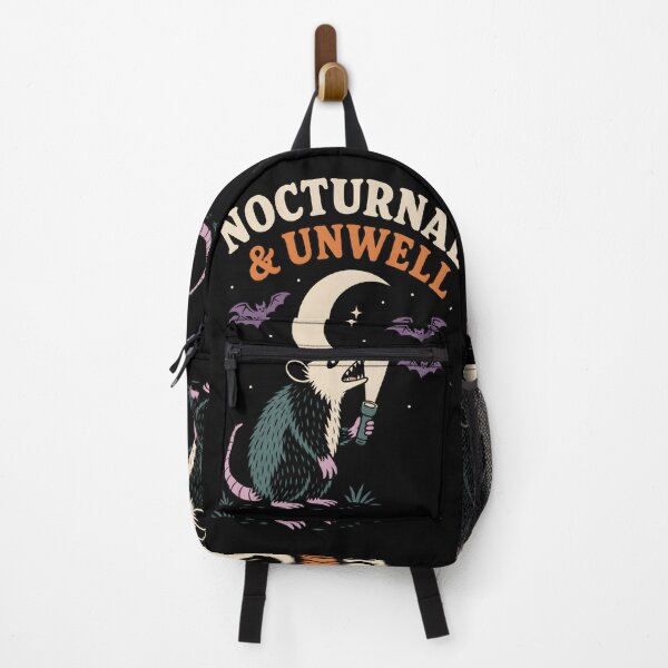 Item preview, Nocturnal And Unwell Opossum Moon Halloween Graphic designed and sold by calicito.